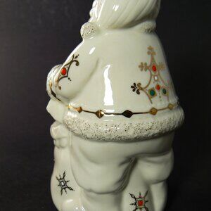 LENOX CHRISTMAS PORCELAIN SANTA CHINA JEWELS SANTA COZY LITE FIGURINE 6" (A25)